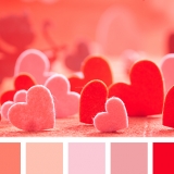 красный, оранжевый, розовый, романтика, теплые оттенки